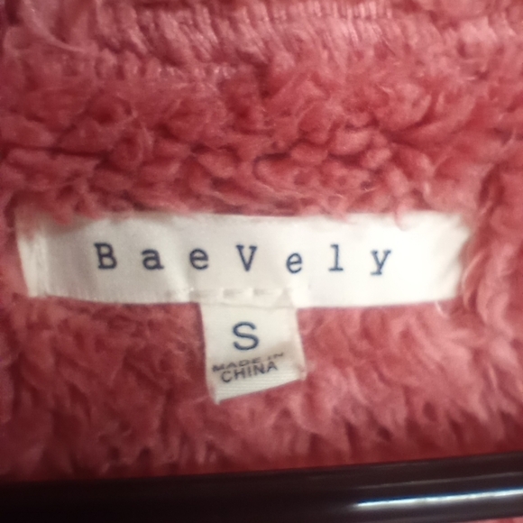 Baevely Sherpa Chevron 1/4-Zip Pullover Size Small Color Block Retro Style. - Picture 11 of 12